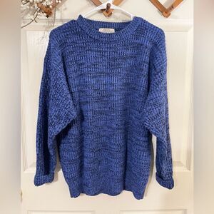 Saturdays Vintage Blue Chunky Knit Sweater